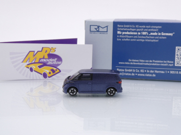 Preview: Rietze 21920 # Volkswagen ID.Buzz Cargo Baujahr 2022 " Starlight Blau " 1:87