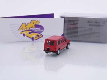 Preview: Minichamps 870038001 # Mercedes-Benz G-Klasse LWB Baujahr 1980 " rot " 1:87