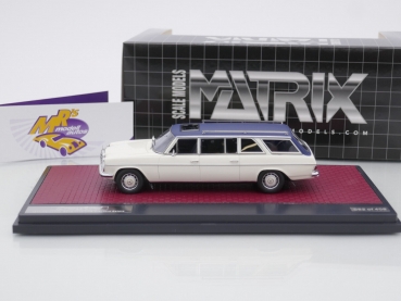 Preview: Matrix MX51302-211 # Mercedes-Benz W114 Crayford Estate Baujahr 1971 " weiß " 1:43