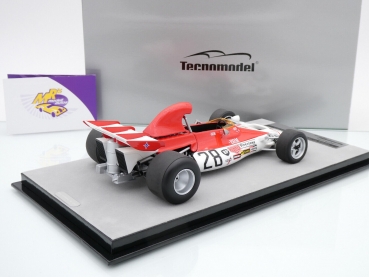 Preview: Tecnomodel TM18-285D # DRM P 160B F1 #28 Spanien GP 1972 " A. Soler-Roig " 1:18