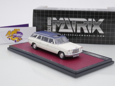 Preview: Matrix MX51302-211 # Mercedes-Benz W114 Crayford Estate Baujahr 1971 " weiß " 1:43