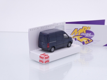 Preview: Busch 53001 # Mercedes-Benz Sprinter Kastenwagen Baujahr 2018 " dunkelblau " 1:87