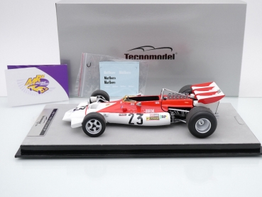 Preview: Tecnomodel TM18-285C # DRM P 160B F1 Frankreich GP 1972 " Howden Ganley " 1:18