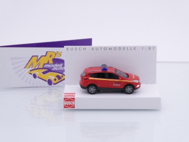 Preview: Busch 53526 # Ford Kuga Einsatzfahrzeug " Werksfeuerwehr Aurubis Hamburg " 1:87