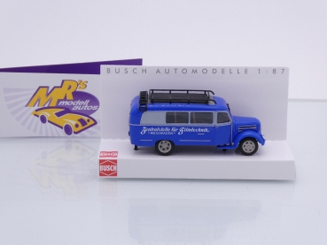 Preview: Busch 51819 # Robur Garant K 30 Kastenwagen 1957 " Messwagen Filmtechnik " 1:87