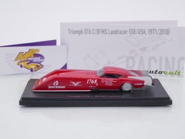 Preview: Autocult 07027 # Triumph GT6 C-BFMS Landracer Baujahr 1971 / 2010 " rot " 1:43