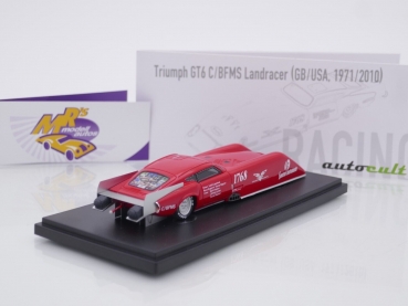 Preview: Autocult 07027 # Triumph GT6 C-BFMS Landracer Baujahr 1971 / 2010 " rot " 1:43