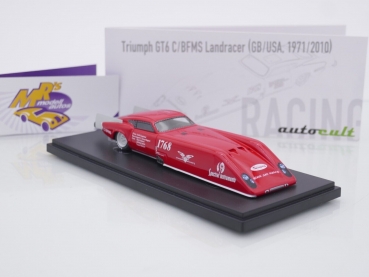 Preview: Autocult 07027 # Triumph GT6 C-BFMS Landracer Baujahr 1971 / 2010 " rot " 1:43