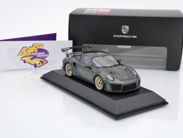 Preview: Spark WAP0202100ORGT2 # Porsche 911 GT2 RS Baujahr 2018 " dunkelgrünmetallic " 1:43