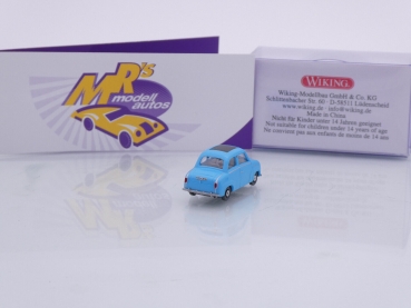 Preview: Wiking 0184 98 # Glas Goggomobil Kleinwagen Baujahr 1964-69 " eisblau " 1:87