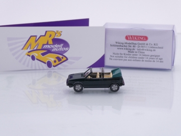 Preview: Wiking 0046 05 # Volkswagen VW Golf I Cabrio Baujahr 1979-92 " dunkelgrün " 1:87