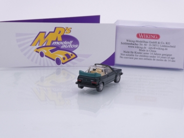 Preview: Wiking 0046 05 # Volkswagen VW Golf I Cabrio Baujahr 1979-92 " dunkelgrün " 1:87