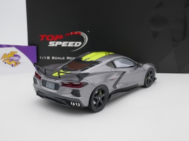 Preview: Top Speed TS0390 # Chevrolet Corvette Stingray IMSA GTML Baujahr 2020 Championship Edition " graumetallic " 1:18