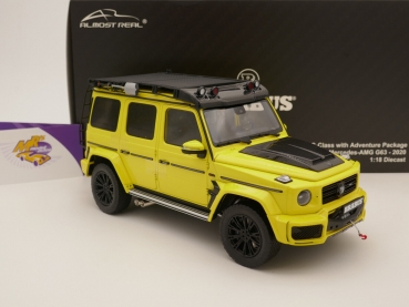 Almost Real 860513 # Brabus G-Klasse (G63) Baujahr 2020 " electric-beam-yellow " 1:18