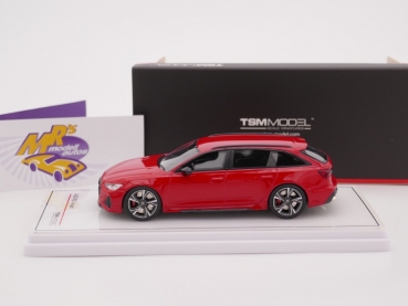 Preview: TSM Models 430539 # Audi RS 6 Avant (C8) Baujahr 2019 " tangorot " 1:43