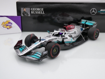 Minichamps 110220063 # Mercedes-AMG W13 F1 Spain GP 2022 " George Russell " 1:18