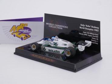 Preview: Minichamps 436826606 # Williams FW08 F1 #6 World Champion 1982 " Keke Rosberg " 1:43
