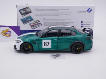 Preview: Solido S1806902 # Alfa Romeo Giulia GTAM grünmetallic " Hommage Nürburgring 1973 " 1:18