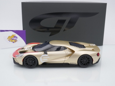 Preview: GT Spirit GT882 # Ford GT Heritage Edition Baujahr 2021 " Gold Metallic Red " 1:18