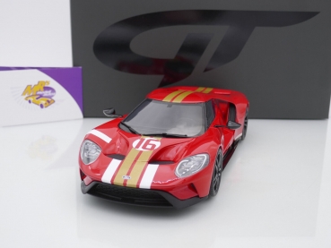 Preview: GT Spirit GT883 # Ford GT Heritage Edition Baujahr 2021 " Red / Gold Stripes " 1:18