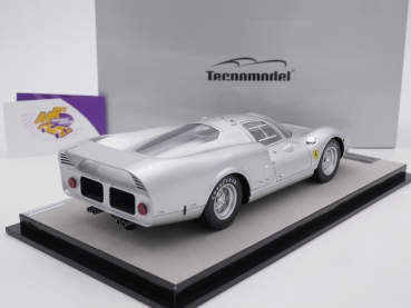 Preview: Tecnomodel TM18-255C # Ferrari 365 P2/3 Drogo Press Version Baujahr 1967 " Aluminium Silver " 1:18