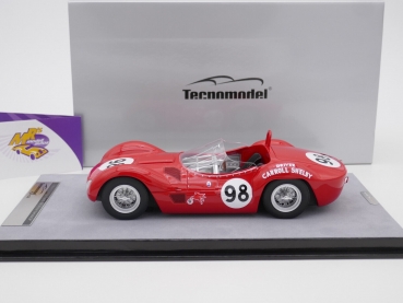 Preview: Tecnomodel TM18-276D # Maserati Birdcage Tipo 61 Riverside GP 1960 " Carrol Shelby " 1:18