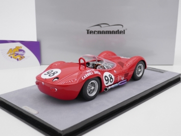 Preview: Tecnomodel TM18-276B # Maserati Birdcage Tipo 61 Meaadowdale GP 1960 " Roger Penske " 1:18