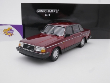 Minichamps 155171406 # Volvo 240 GL Limousine Baujahr 1986 " dunkelrotmetallic " 1:18