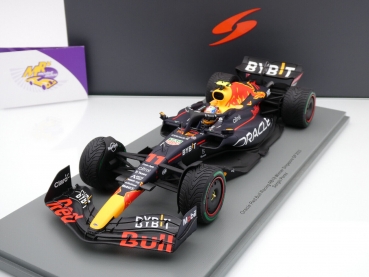 Preview: Spark 18S778 # Red Bull RB18 F1 Winner Singapore GP 2022 " Sergio Perez " 1:18