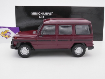Preview: Minichamps 155038102 # Mercedes-Benz G-Modell lang (W460) Baujahr 1980 " dunkelrot " 1:18
