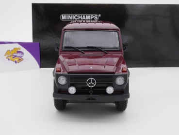 Preview: Minichamps 155038102 # Mercedes-Benz G-Modell lang (W460) Baujahr 1980 " dunkelrot " 1:18
