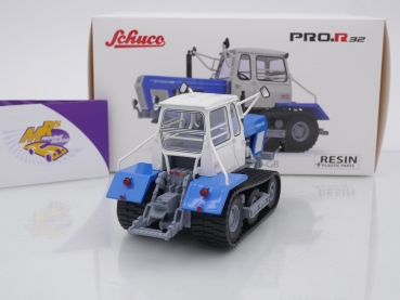 Preview: Schuco PRO.R 09099 # Fortschritt ZT 300-GB Traktor Baujahr 1967 " blau-weiß " 1:32