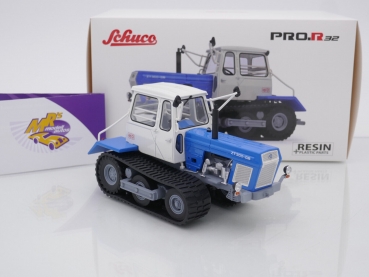 Preview: Schuco PRO.R 09099 # Fortschritt ZT 300-GB Traktor Baujahr 1967 " blau-weiß " 1:32
