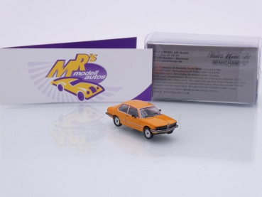 Preview: Minichamps 870020001 # BMW 323i E21 Limousine Baujahr 1975 " orange " 1:87
