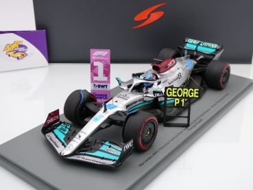 Preview: Spark 18S777 # Mercedes-AMG W13 F1 Winner Brazil GP 2022 " George Russell " 1:18
