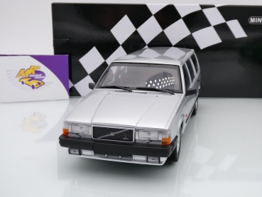 Preview: Minichamps 155171770 # Volvo 740 GL Break Baujahr 1986 " silbermetallic " 1:18