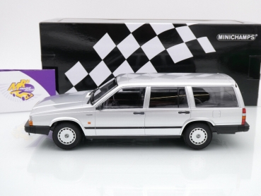 Preview: Minichamps 155171770 # Volvo 740 GL Break Baujahr 1986 " silbermetallic " 1:18