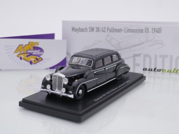 Autocult 05043 # Maybach SW 38/42 Pullman-Limousine Baujahr 1940 " schwarz " 1:43