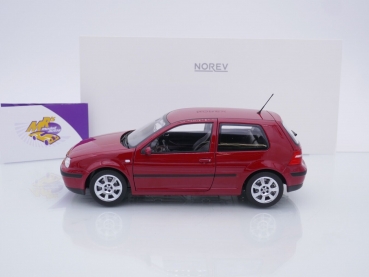 Preview: Norev 188573 # Volkswagen VW Golf 4 Limousine Baujahr 2002 " dunkelrot " 1:18