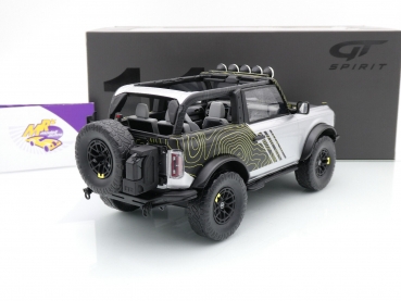 Preview: GT Spirit GT404 # Ford Bronco By RTR Baujahr 2021 " silbermetallic " 1:18