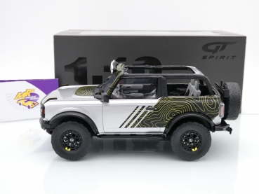 Preview: GT Spirit GT404 # Ford Bronco By RTR Baujahr 2021 " silbermetallic " 1:18
