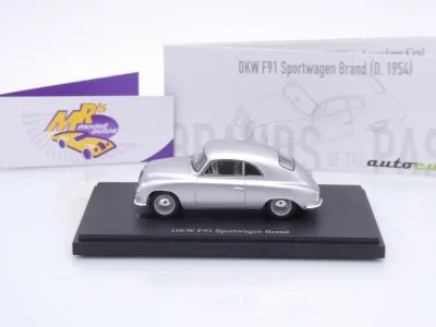 Preview: Autocult 02036-1 # DKW F91 Sportwagen Brand Baujahr 1954 " silbermetallic " 1:43