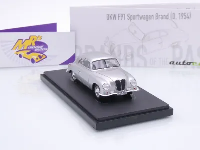 Preview: Autocult 02036-1 # DKW F91 Sportwagen Brand Baujahr 1954 " silbermetallic " 1:43