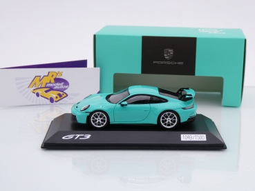 Preview: Spark WAP0202780RGT3 # Porsche 911 (992) GT3 Baujahr 2022 " mintgrün " 1:43