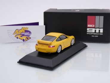 Preview: Spark WAP0209960R60Y # Porsche 911 (996) GT3 Baujahr 2003 " signalgelb " 1:43