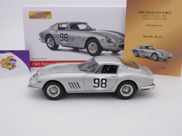 Preview: CMC M-211 # Ferrari 275 GTB/C Coupe 500KM Mugello 1966 " Federici - Sinibaldi " 1:18