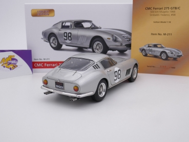 Preview: CMC M-211 # Ferrari 275 GTB/C Coupe 500KM Mugello 1966 " Federici - Sinibaldi " 1:18