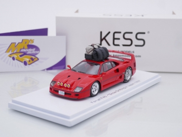 Kess KE43056220 # Ferrari F40 Baujahr 1987 rot " Snow Drifting in Japan " 1:43