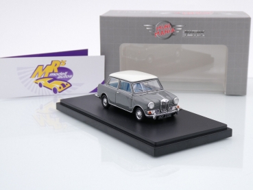 Preview: Matrix / Mini Mania MXMM430081 # Riley Elf MK II Baujahr 1963 " grau-weiß " 1:43