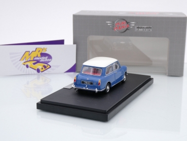 Preview: Matrix / Mini Mania MXMM430082 # Riley Elf MK II Baujahr 1963 " blau-weiß " 1:43